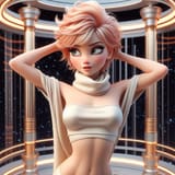 AI Coral Pixie Hair Elsa (115)