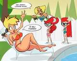jenny in pool