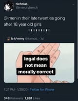 legal not morally correct