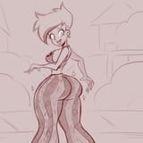 Jenny Test wearing the forbidden pants