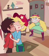 Star Vs Comet and Marco Kissing