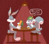 bugs bunny slappy squirrel unknown artist