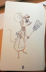 Cinderella as a mouse by Leslie Rosique