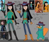drawnfamiliarfaces Teal Duo 4