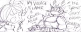 Fantasy Baka Densetsu 10 The Crazy Blade of Legend pencil sample