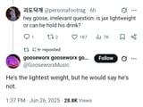 jax a weakling