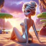 AI Lilac Sky Beach Elsa (134)