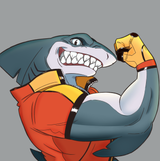 shark girl by shark colors by me