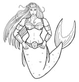 Big Barda Mermaid WIP