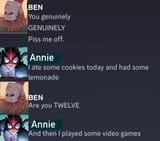 Annie and a complete loser