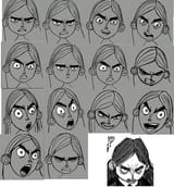 Aggie Angry faces