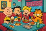 20250628_0500_Cartoon Characters&#039; Diner Delight_simple_compose_01jytw6deweysarhwmnv1j1xcc