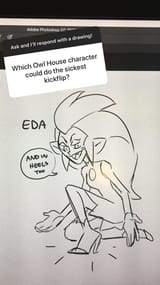 eda in heels