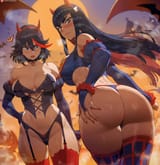 __matoi_ryuuko_and_kiryuuin_satsuki_kill_la_kill_drawn_by_shexyo__69e003ab278997a626af5d6c5582db63