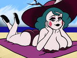 Eclipsa enjoying the beach