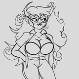 Vriska with her tiddies out_Lines