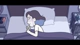 johanna crying in bed