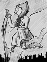 Birnon reads a book