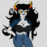 Vriska with her tiddies out_Colored