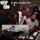 hopsin in the studio like