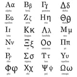 Greek alphabet