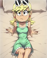 Loud House, The - leni loud - mirror on the ceiliing - by maxtoon24