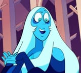 Blue looks down upon you