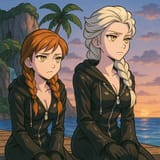 20250702_2036_Anime Sisters on Dock_simple_compose_01jz6vbf2bffp8cyzpz8z3rt5q