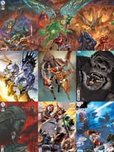 gojira versus suicide squad covers