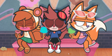 sandwiched