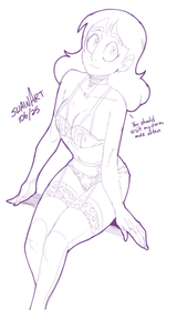 connie in lingerie