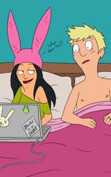 bob&#039;s burgers logan bush Louise belcher laptop