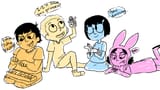 gene louise tina belcher morty smith comic by marrobot rustybirdcage