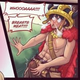 Crash Banicoot WOAH Luffy press beef