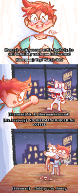 Sherman Peabody Penny Peterson Comic by magicalmyu