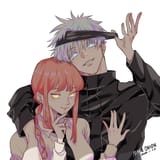__makima_and_gojou_satoru_chainsaw_man_and_1_more_drawn_by_maga_comicfans100__4ec03a4adf44df099689ce10ae95b76e