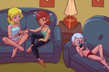 5949 - artist_softsquishy555 beckycoln briefs character_becky character_lincoln_loud character_lori_loud panties reading underwear