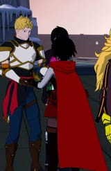 Ruby Jaune holding hands