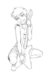 25965 - 2016 artist_kyder character_luna_loud guitar holding_object instrument looking_at_viewer sketch smiling solo