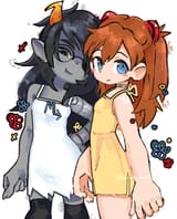__souryuu_asuka_langley_and_vriska_serket_neon_genesis_evangelion_and_1_more_drawn_by_coolsockies__a02da0be23c443b33576cddb5f20af51
