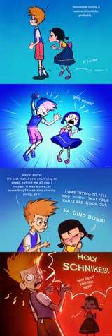 Lewis Robinson Franny Framagucci comic by elioli-art