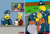 Chief Wiggum beats up black man