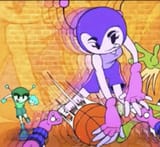 aliens playing basketball