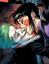 Joker and Punchline Kiss