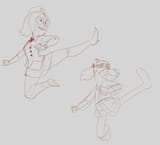 flying kick sktch