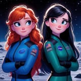AI Red&amp;Green Elsa &amp; Anna (36)