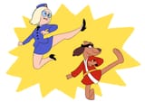 high kicks