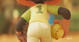Yuwen Wang softball uniform pants butt