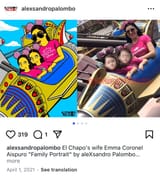 El Chapo wife as a Simpson