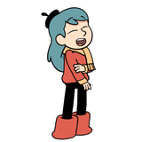 Hilda laughing